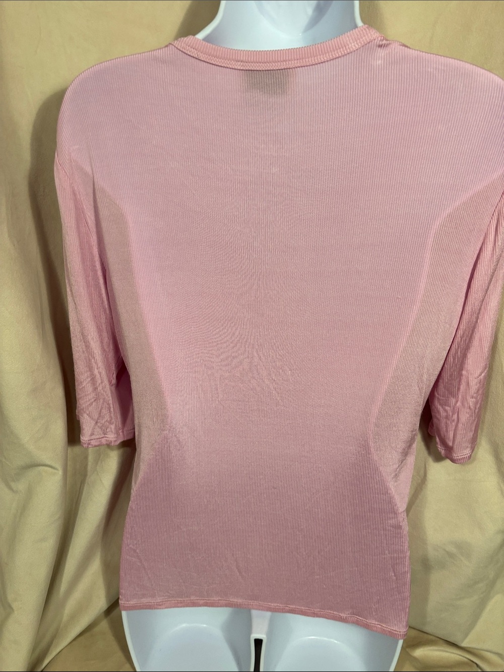 St. John Drapey Classic Pink Crewneck Women's Top - Picture 4 of 6